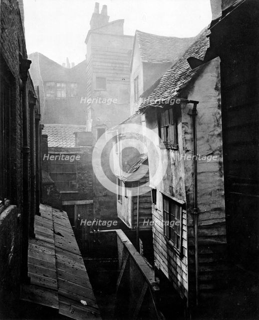 Rear of Cloth Fair, City of London, 1877. Creators: John Bool, Alfred Bool.