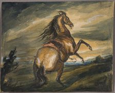 Rearing Horse, 1817. Creator: Edwin Henry Landseer