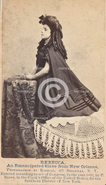 Rebecca, An Emancipated Slave from New Orleans, 1863. Creator: Myron H. Kimball.