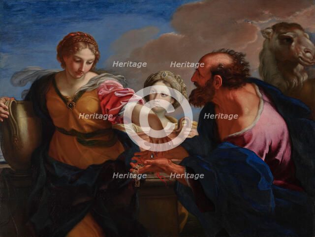 Rebecca and Eliezer at the Well, about 1655-1657. Creator: Carlo Maratti.