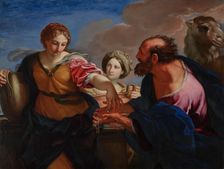 Rebecca and Eliezer at the Well, about 1655-1657. Creator: Carlo Maratti
