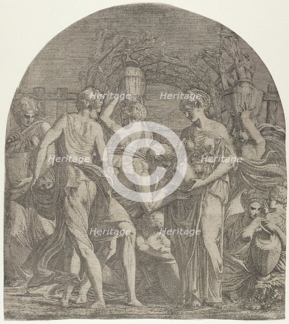 Rebecca and Eliezer at the Well, ca. 1542-45. Creator: Leon Davent.