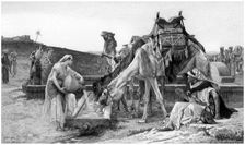 Rebecca and Eliezer c1880-1882.Artist: Achille Jacquet