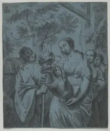 Rebecca and Eliezer, ca. 1730. Creator: Louis Fabritius Dubourg