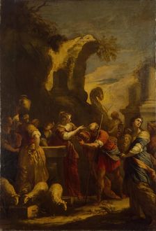 Rebecca at the Well, 1644. Creator: Valerio Castello