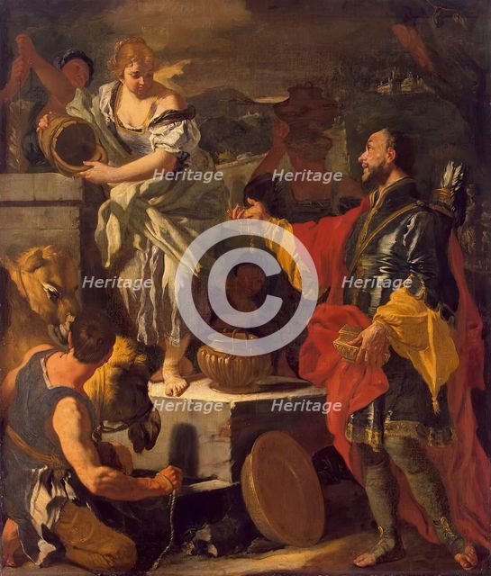 Rebecca at the Well, 1700. Creator: Francesco Solimena.