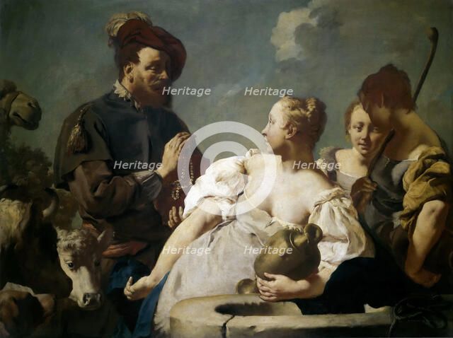 Rebecca at the Well, c. 1740. Creator: Piazzetta, Gian Battista (1683-1754).