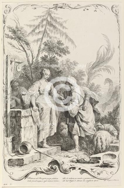 Rebecca at the Well, c. 1745. Creator: Joseph Wagner.