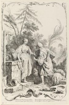 Rebecca at the Well, c. 1745. Creator: Joseph Wagner
