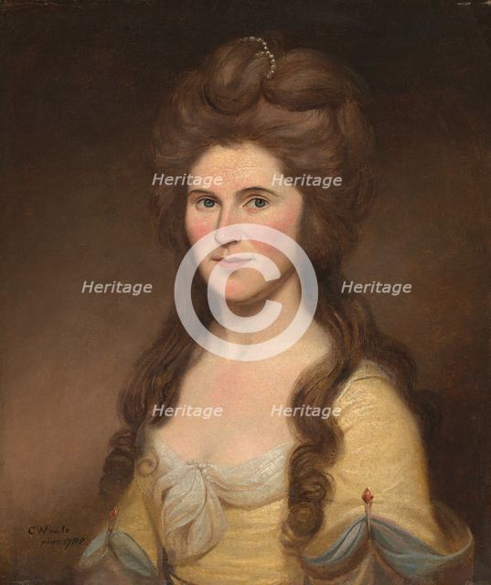 Rebecca Bryan White (Mrs. John White), 1788. Creator: Charles Willson Peale.