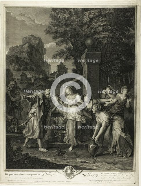Rebecca Receiving Gifts from Eliezar, n.d. Creator: Pierre Imbert Drevet.