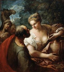 Rebekah at the Well 16th century. Artist: Titian