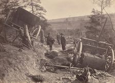 Rebel Cassion Destroyed by Federal Shells. At Fredericksburgh, May 3, 1863. Eight H..., May 3, 1863. Creator: Andrew Joseph Russell