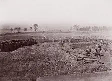 Rebel Fortifications in front of Atlanta, ca. 1864. Creator: George N. Barnard