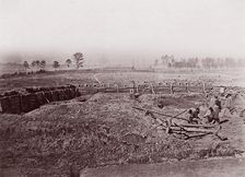 Rebel Fortifications in front of Atlanta, ca. 1864. Creator: George N. Barnard