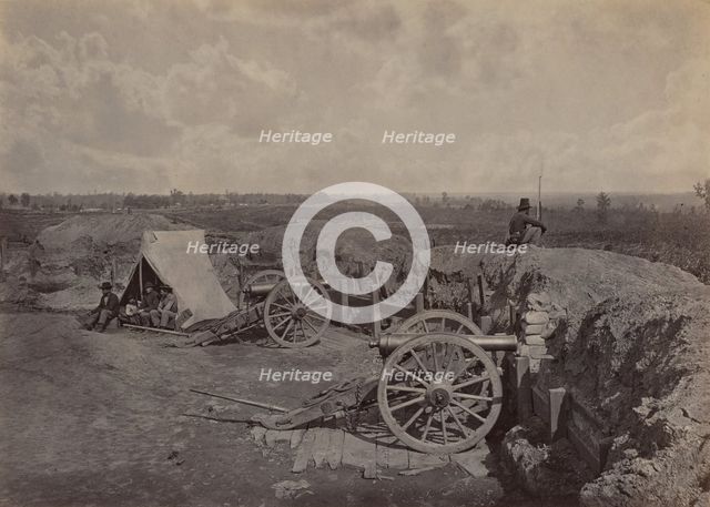 Rebel Works in Front of Atlanta, GA, No. 4, 1864. Creator: George N. Barnard.