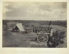Rebel Works in Front of Atlanta, GA, No. 4, 1864. Creator: George N. Barnard