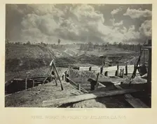Rebel Works in Front of Atlanta, GA, No. 5, 1864. Creator: George N. Barnard