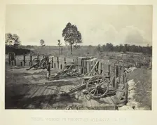 Rebel Works in Front of Atlanta, GA, No. 2, 1864. Creator: George N. Barnard