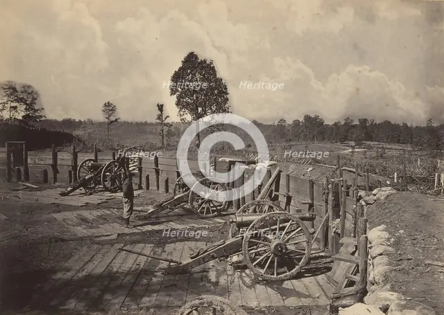 Rebel Works in Front of Atlanta, Georgia No. 2, 1860s. Creator: George N. Barnard.