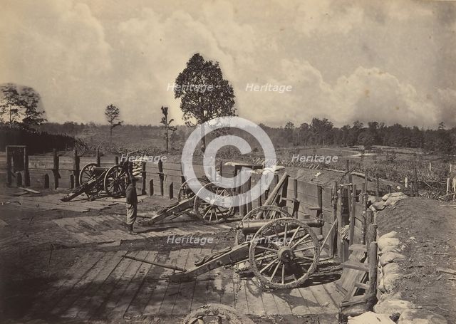 Rebel Works in Front of Atlanta, Georgia No. 2, 1860s. Creator: George N. Barnard.