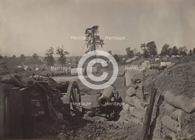 Rebel Works in Front of Atlanta, Georgia No. 3, 1860s. Creator: George N. Barnard.