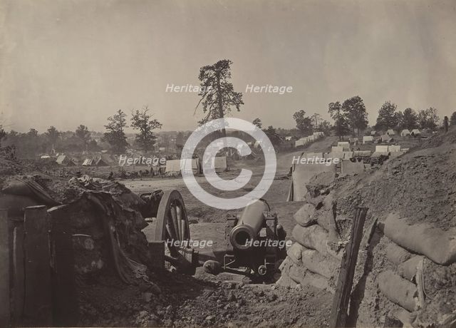 Rebel Works in Front of Atlanta, Georgia No. 3, 1860s. Creator: George N. Barnard.