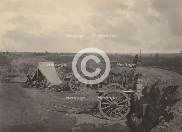 Rebel Works in Front of Atlanta, Georgia No. 4, 1860s. Creator: George N. Barnard.