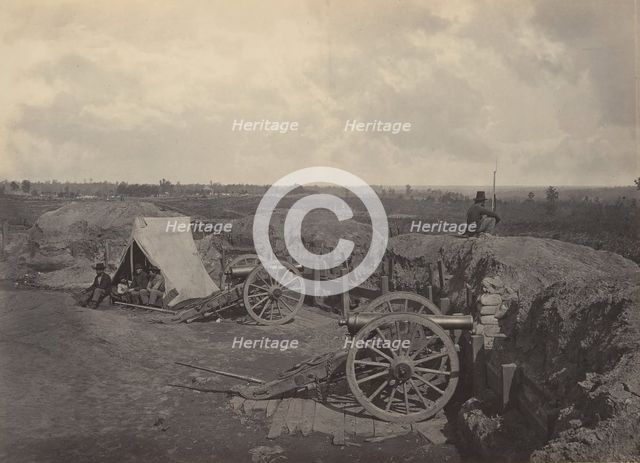 Rebel Works in Front of Atlanta, Georgia No. 4, 1860s. Creator: George N. Barnard.