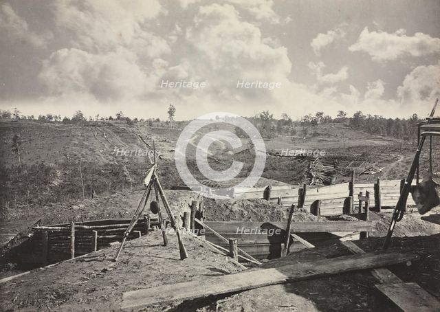 Rebel Works in front of Atlanta, Georgia, No. 5, 1865-1866. Creator: George N. Barnard (American, 1819-1902).