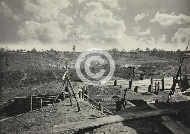Rebel Works in front of Atlanta, Georgia, No. 5, 1865-1866. Creator: George N. Barnard (American, 1819-1902).