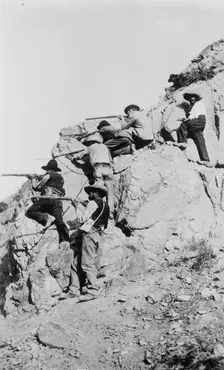 Rebels in action, between c1910 and c1915. Creator: Bain News Service