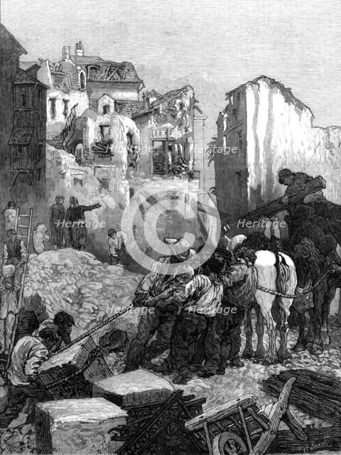 Rebuilding St. Cloud, Paris, 1874. Creator: William James Palmer.