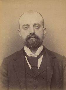 Recco. Grégoire. 35 ans, né à Formia (Italie). Tailleur d'habits. Anarchiste. 11/3/94. , 1894. Creator: Alphonse Bertillon