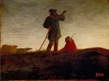 Recalling the Flock, 1866-1872. Artist: Jean Francois Millet