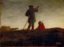 Recalling the Flock, 1866-1872. Artist: Jean Francois Millet