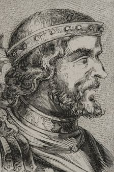 Recaredo I (559-601), Visigoth king from 586 to 601, 1853. Creator: Unknown