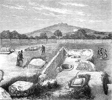 Recent excavations at the Roman Villa, Brading, Isle of Wight: The Well-House, 1881. Creator: Unknown