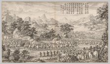 Receiving Surrender from the Eli…, c. 1765-1774; poem dated 1760. Creator: Giuseppe Castiglione (Italian, 1688-1766)