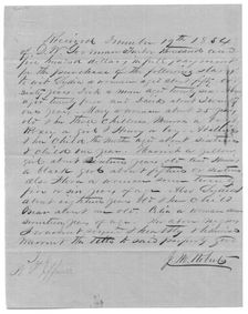 Receipt for $12,500 for slave purchase, 1854-12-19. Creator: Unknown