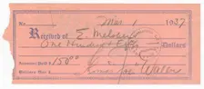 Receipt signed by Fats Waller, March 1, 1937. Creator: Unknown