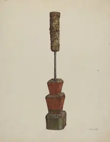 Receptacle for Peanut Oil, c. 1939. Creator: Vera Van Voris