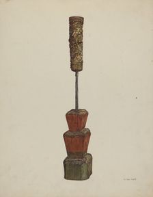 Receptacle for Peanut Oil, c. 1939. Creator: Vera Van Voris