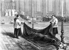 Reception of a Benedictine monk in St. Paul's Church at Rome, 1870. Creator: Unknown