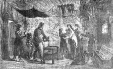 Reception of a guest in an Icelandic family; An Icelanders Notes on Iceland 1875. Creator: Unknown