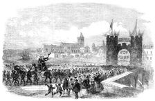 Reception of Admiral Sir Edmund Lyons at Christchurch, 1856. Creator: Unknown