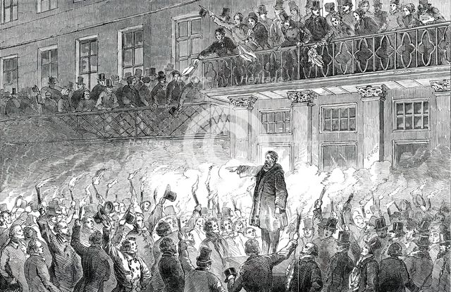 Reception of Hungarian Exiles in Philadelphia, 1850. Creator: Unknown.