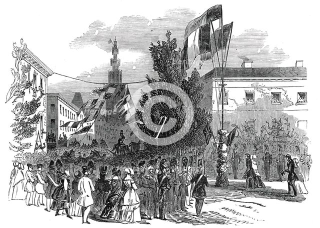 Reception of Her Majesty at Antwerp, 1845. Creator: Unknown.