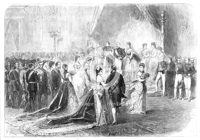 Reception of Ladies at the Tuileries on New-Year's Day, 1870. Creator: Unknown.