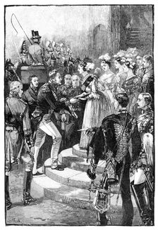 Reception of Louis Philippe at Windsor Castle, 1844, (1900)